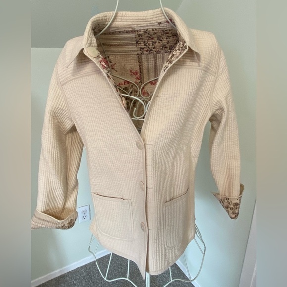 VINTAGE Northern Reflections Reversible Lightweight Floral Jacket - Picture 9 of 15